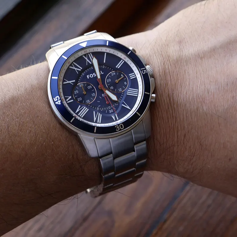 Fossil Grant Sport Chronograph Blue Dial Men's Watch | FS5238